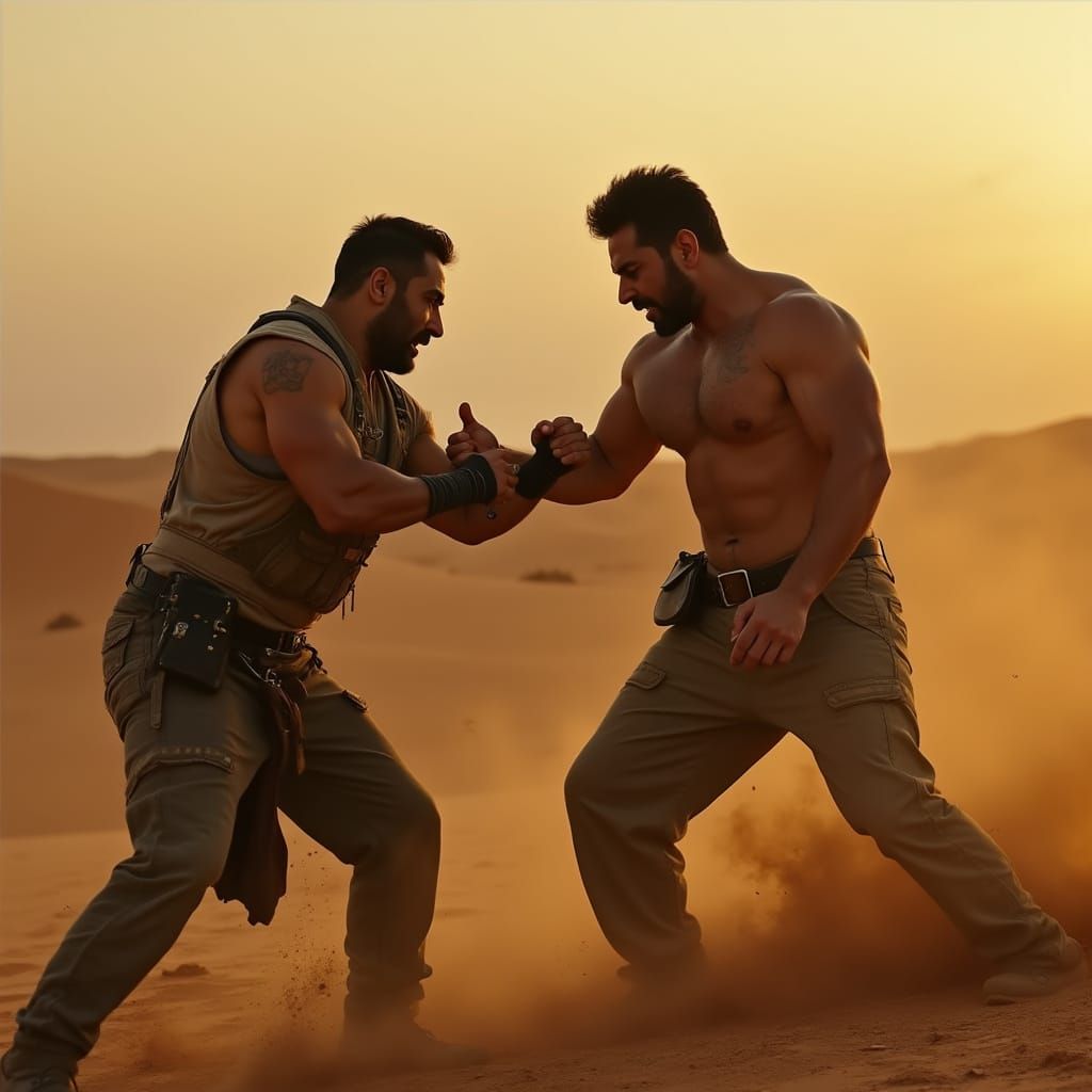 Intense Desert Fight with Bollywood Star