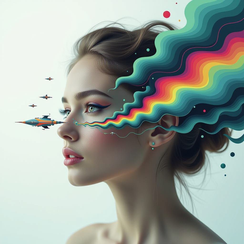 Abstract Distortion Art