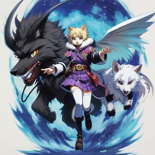 Anime Style Furry Character Art