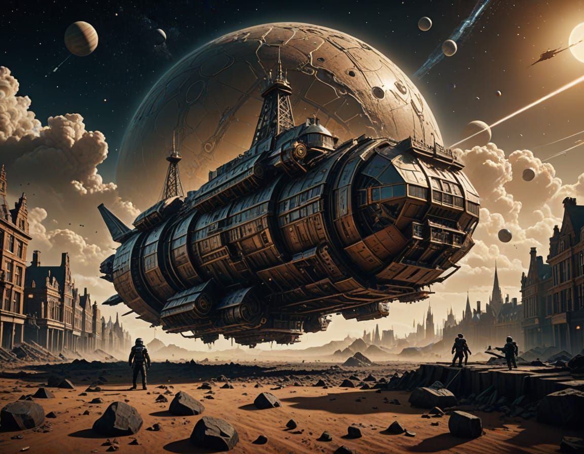 A Distorted, Victorian-Era Photograph of an Alien Spaceship...