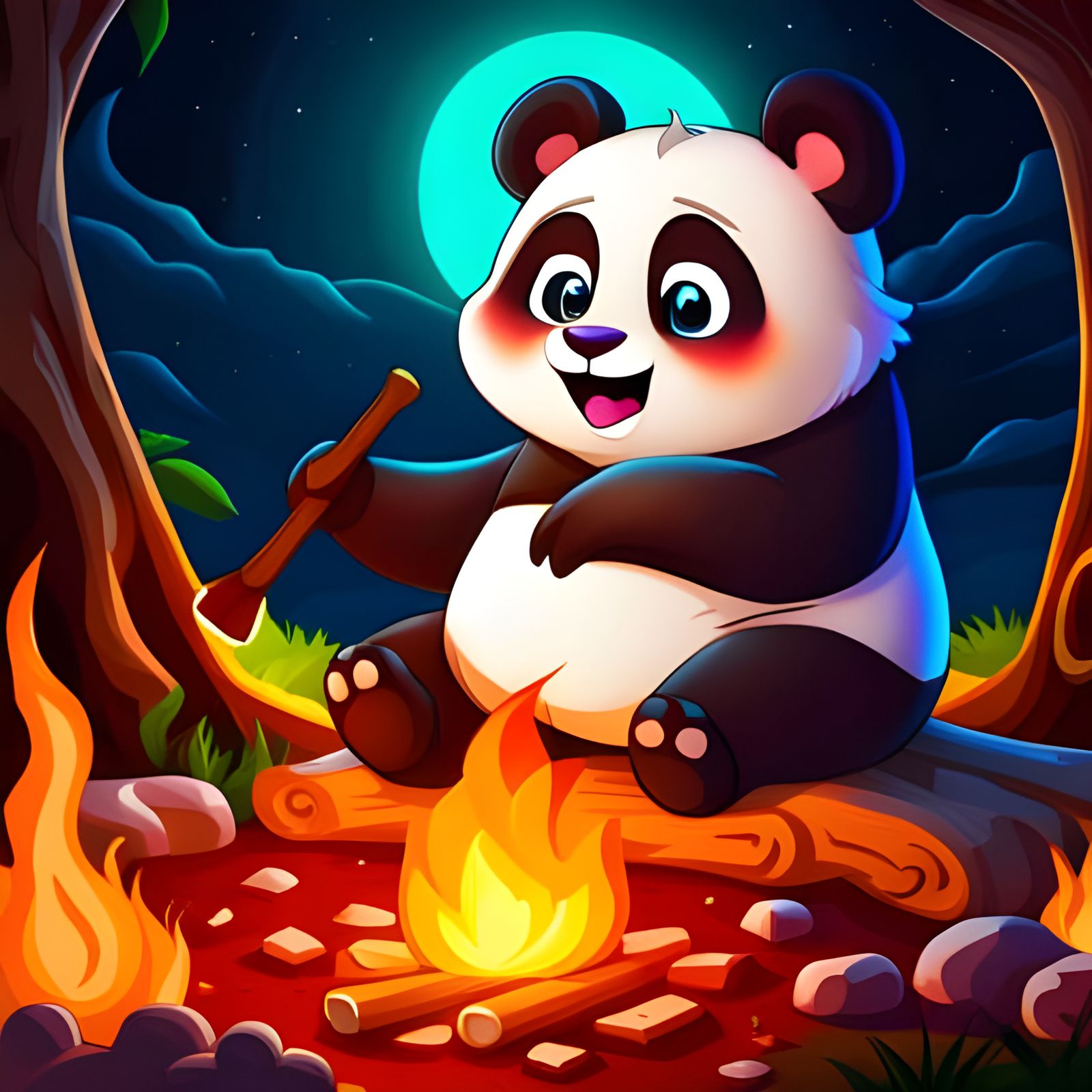 Chubby chibi panda 24