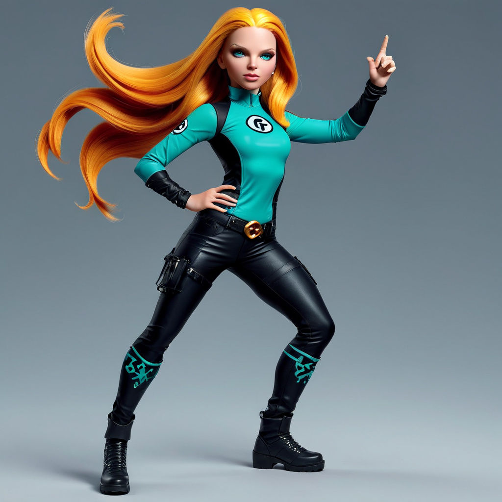 Kim Possible in Action as a Heroic Adventurer