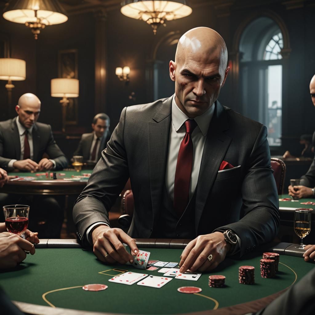 Hitman - Agent 47 Playing Poker