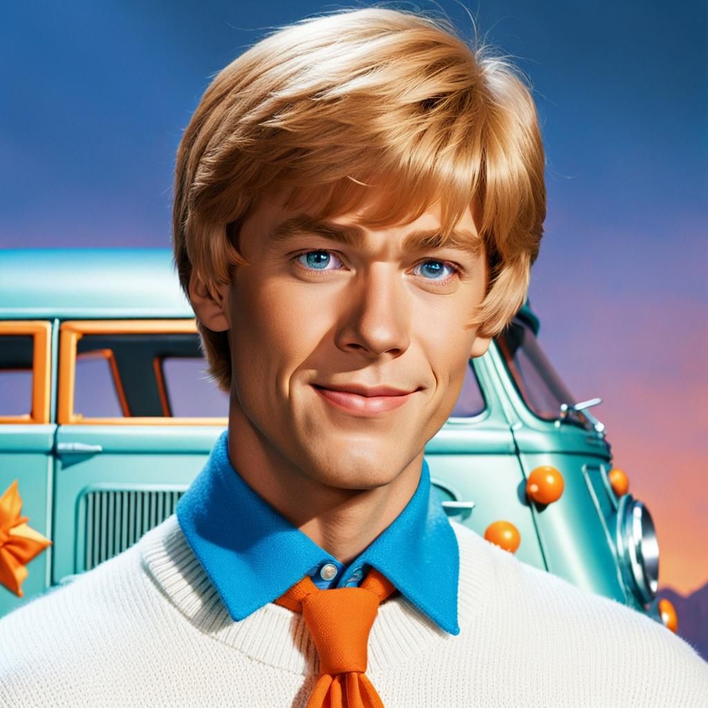 Fred Jones Portrait from Scooby-Doo