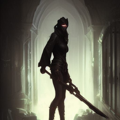 Sinister Hunter Figure in Detailed Rendering