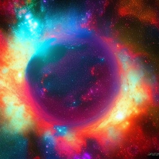 Vivid Discovery: A New Galaxy in Holographic Illustration