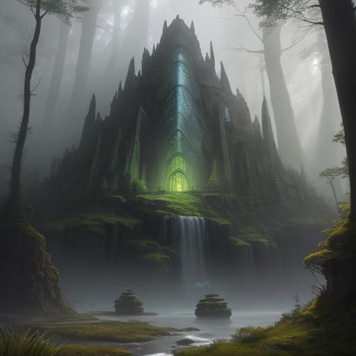 Gnome Artificer in Neolithic Fantasy Forest