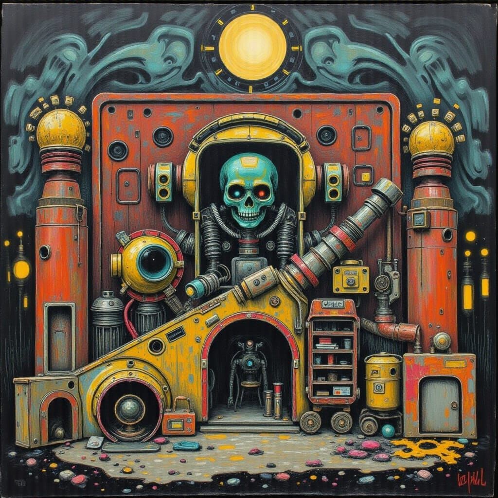 Sin City Inspired Disturbed AI Art