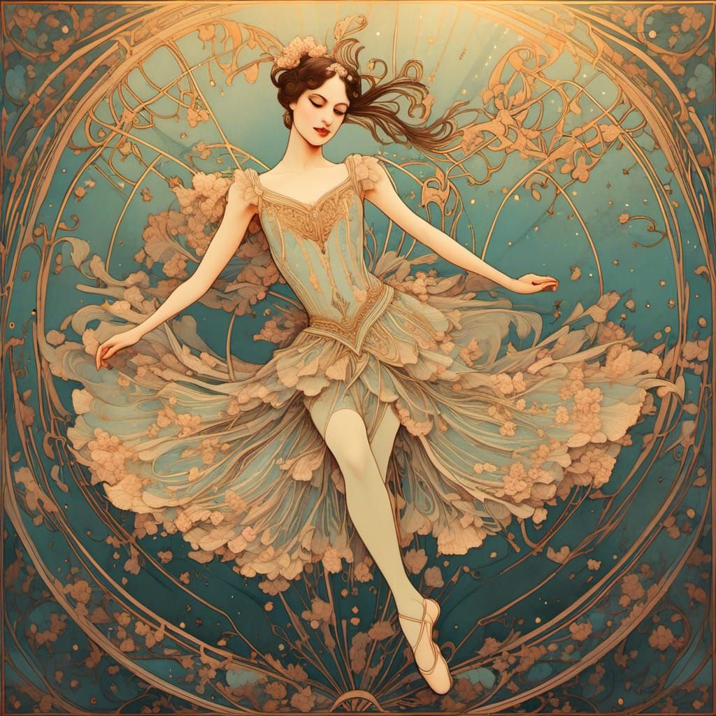 Maria Tallchief: Art Nouveau Portrait