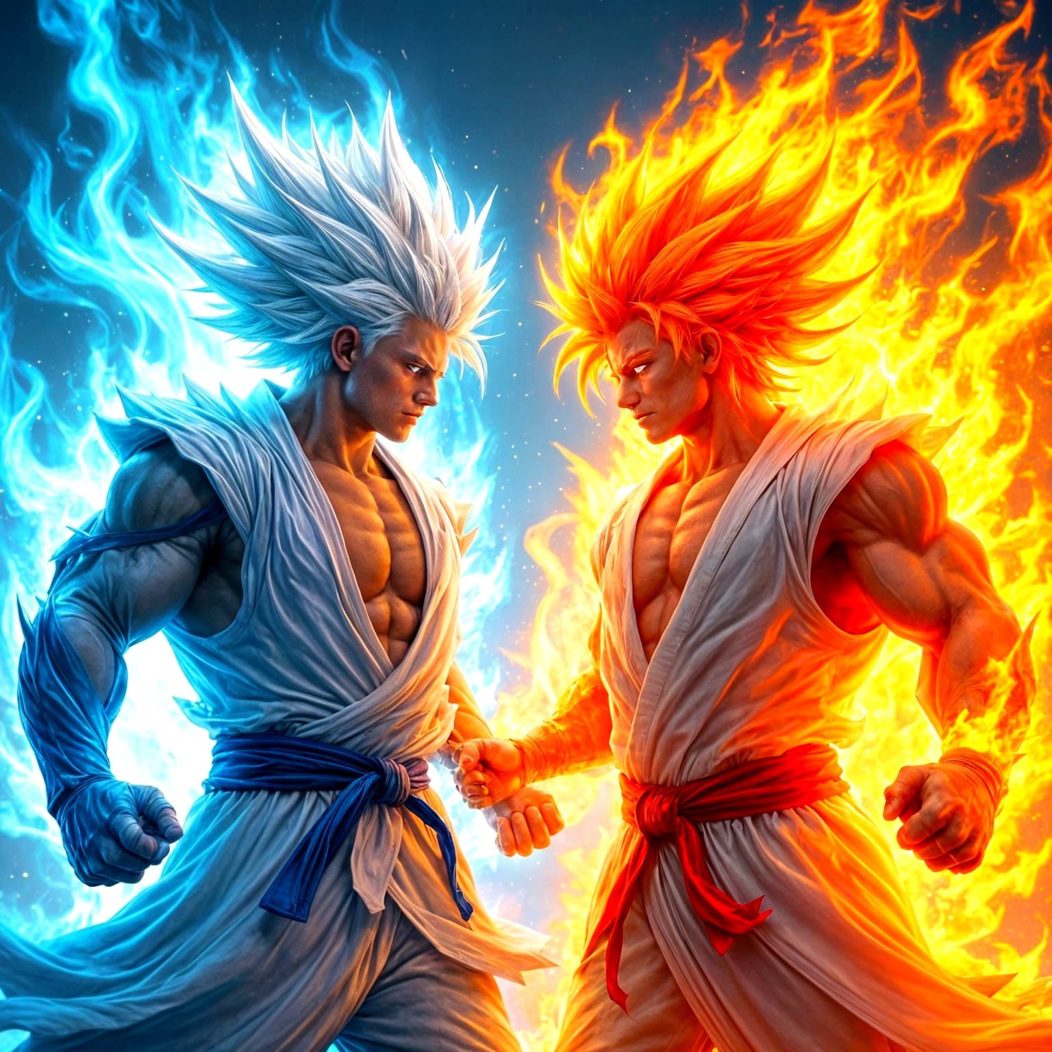 Elemental Warriors Clash in Divine Power