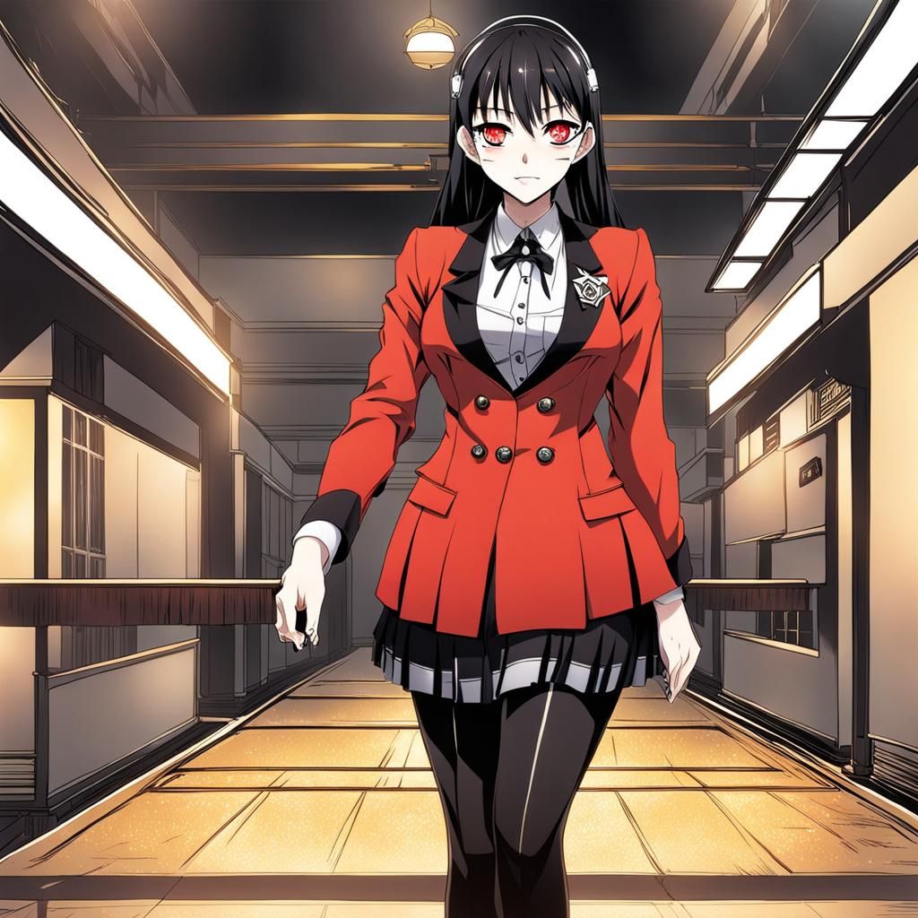 Kakegurui's Mary Saotome in Anime Style