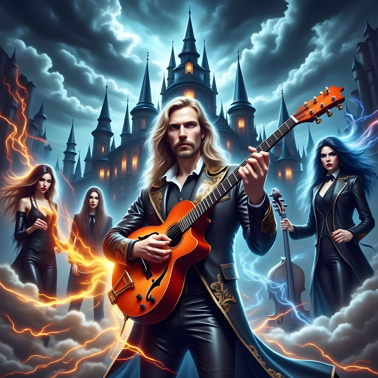 Epic Guitarist Conjures Magic in Fantasy Realm