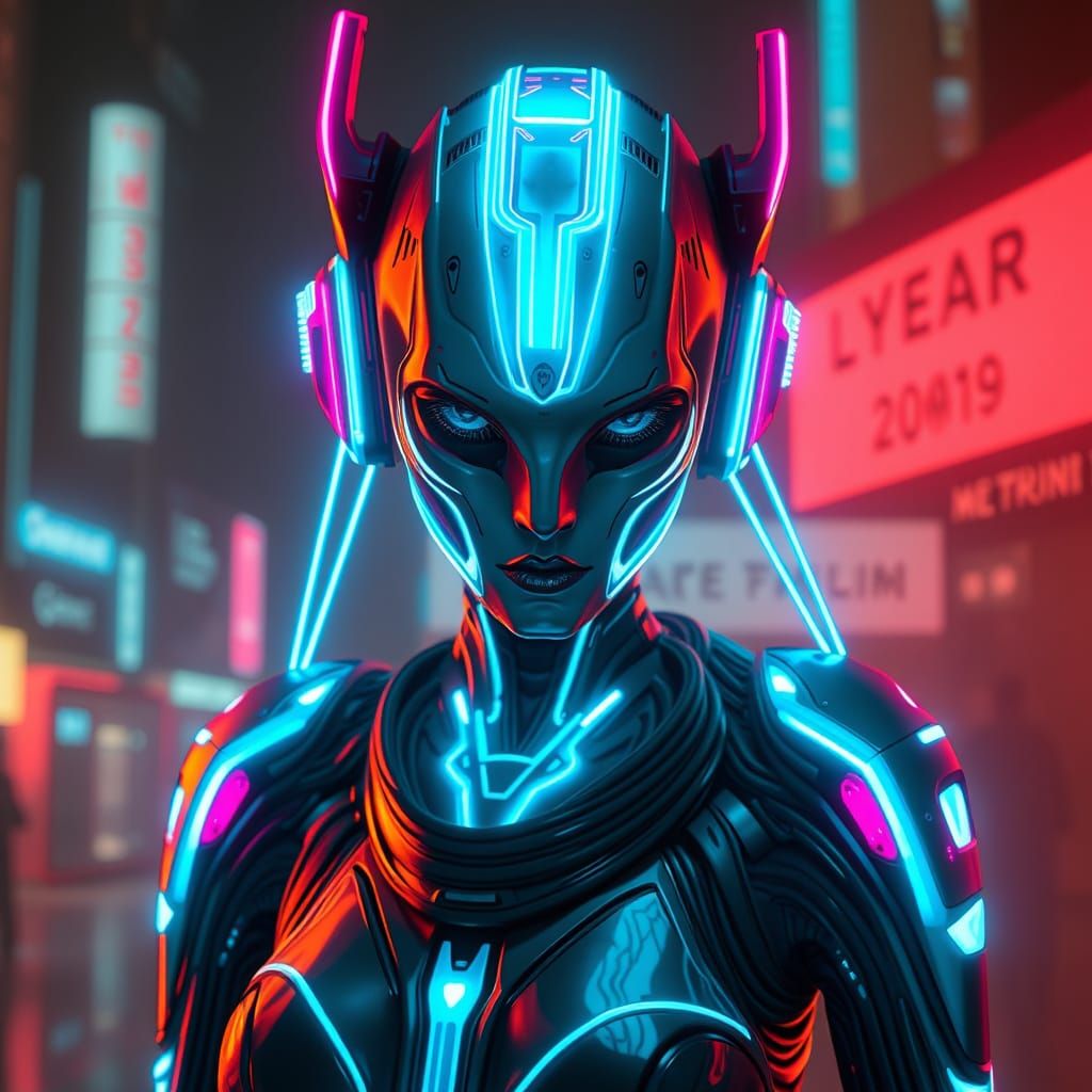 Cyberpunk Android of Venusian Origins