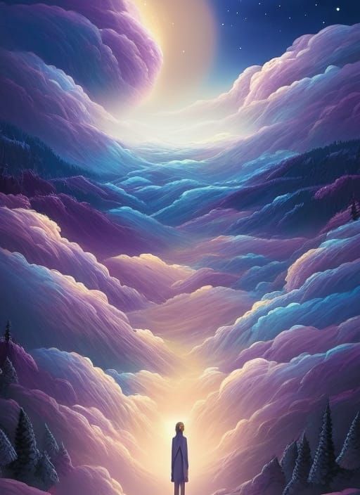 Astral Zen Garden with Milky Way Sky