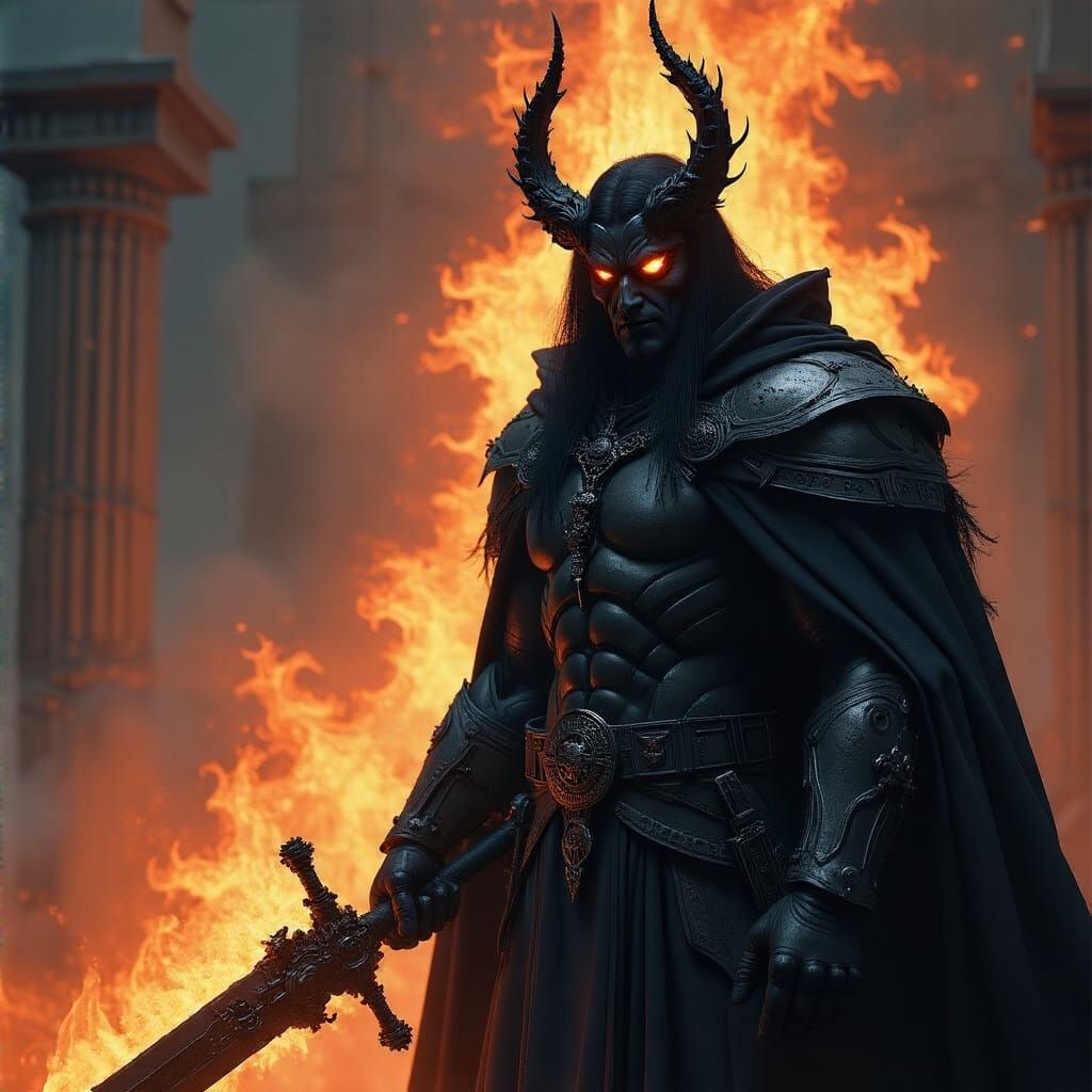 God of Darkness, Shadows, and Stealth in Cinematic Style