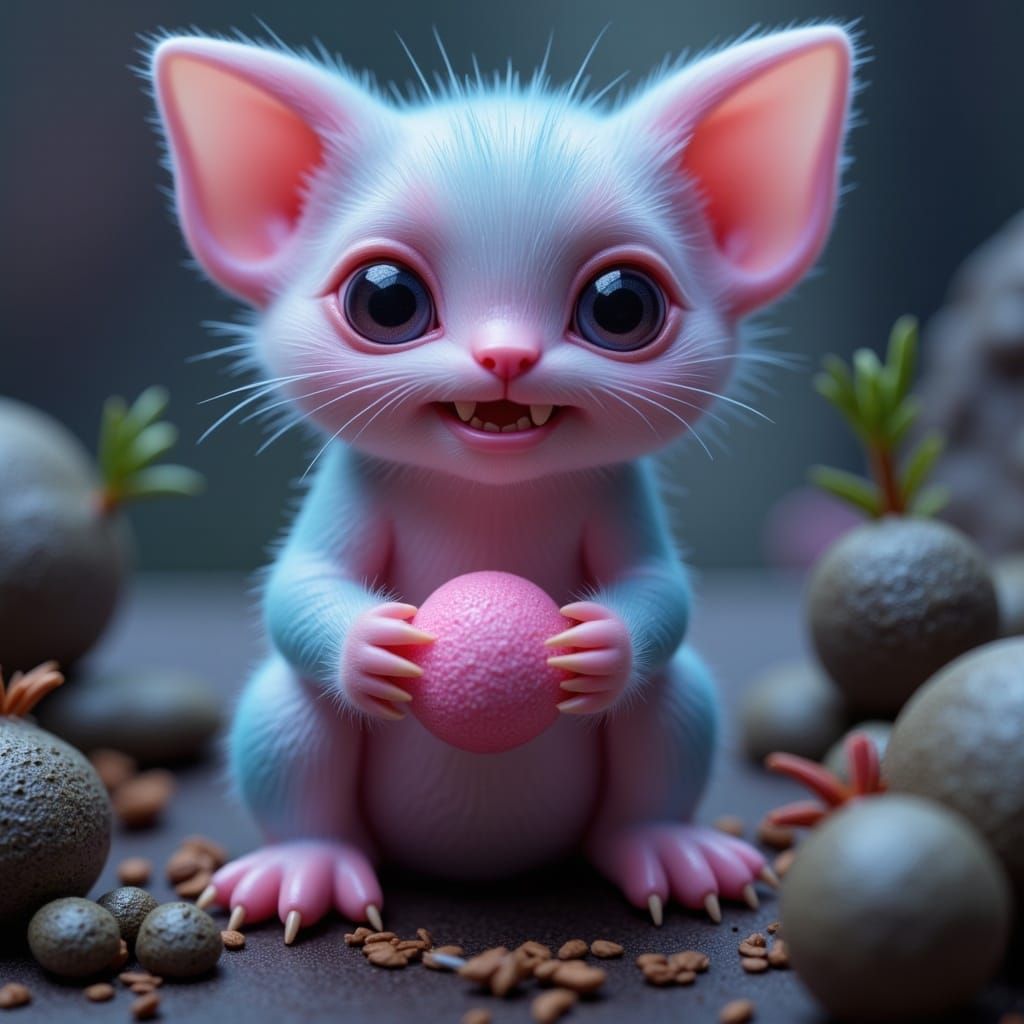 Enigmatic Alien Creature in Sci-Fi Forest