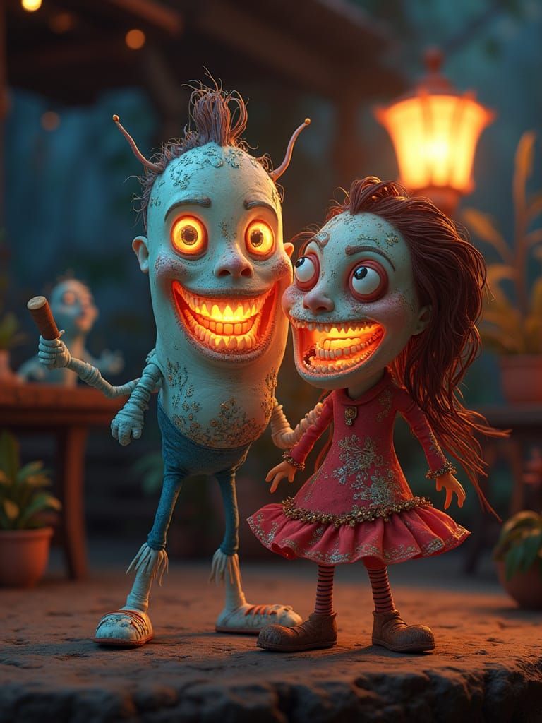 Bert is a Brom 3D Grooving on Down Dancewise With His Best G...