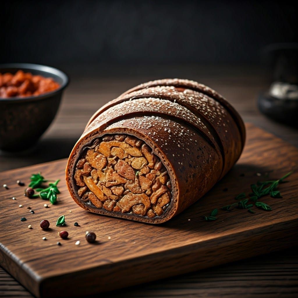 Fantasy Dark Meat Pie in Medieval Style