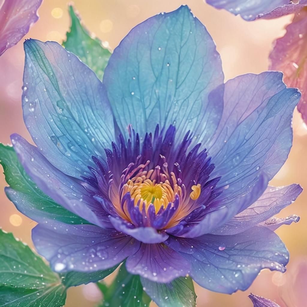 Pixie in Iridescent Flower: Whimsical Double Exposure Photog...