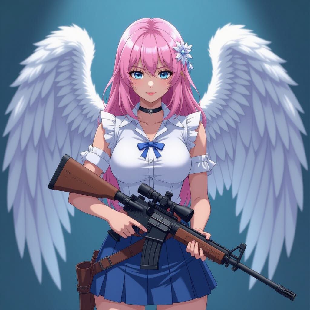 Angel with a shotgun