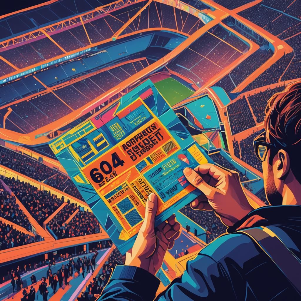 Pop Art Rugby Ticket at Stade de France