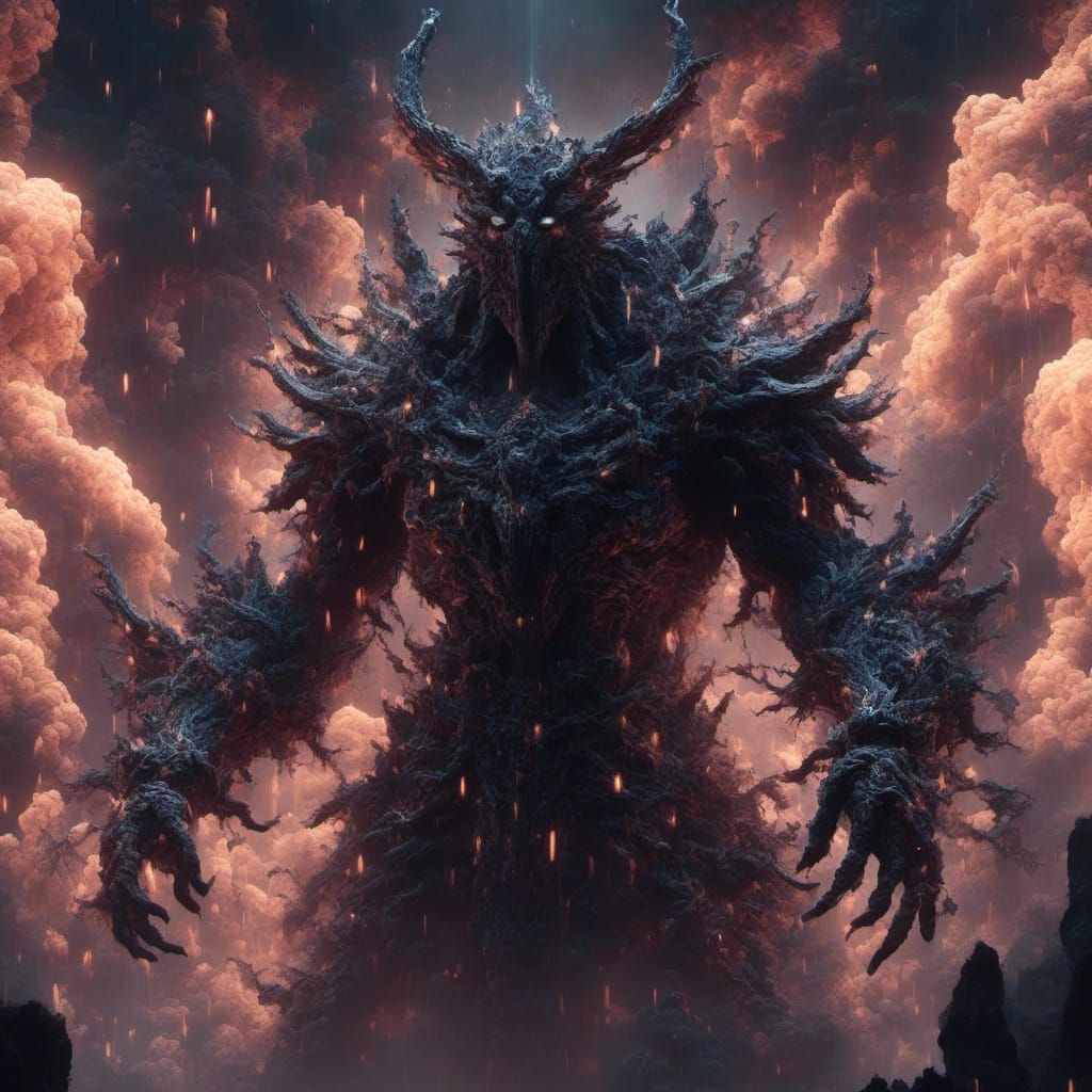 Apocalyptic Horsemen in Detailed Matte Painting Style