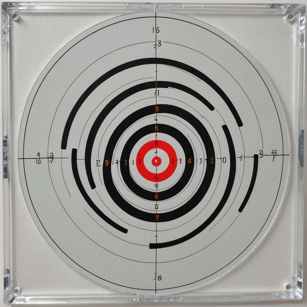Acrylic Sport Pistol Target for Precision Shooting