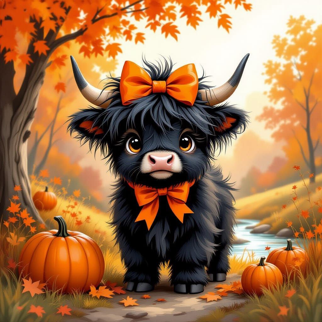 Whimsical folk art, illustration, Peter Severin-style, ether...