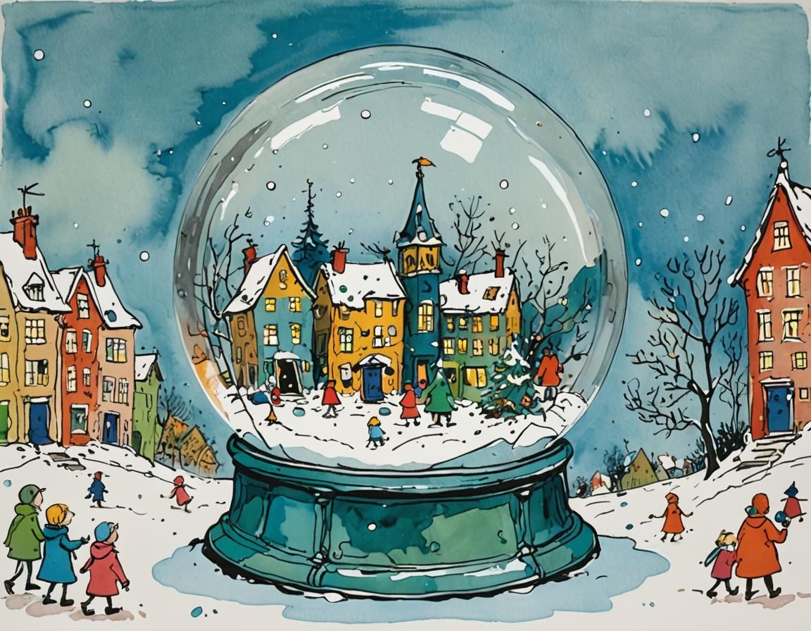 The Village Trapped in a Snow Globe