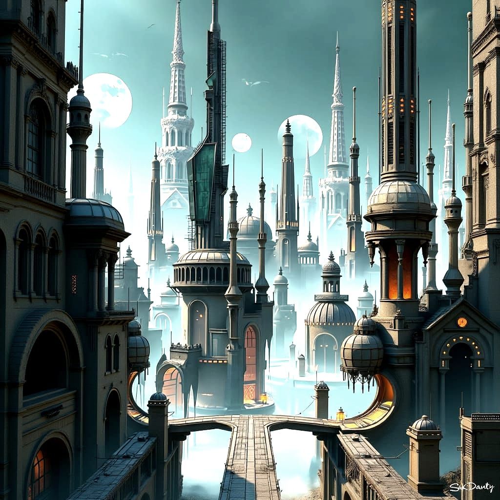 Baroque Meets Brutalist Architecture Fusion