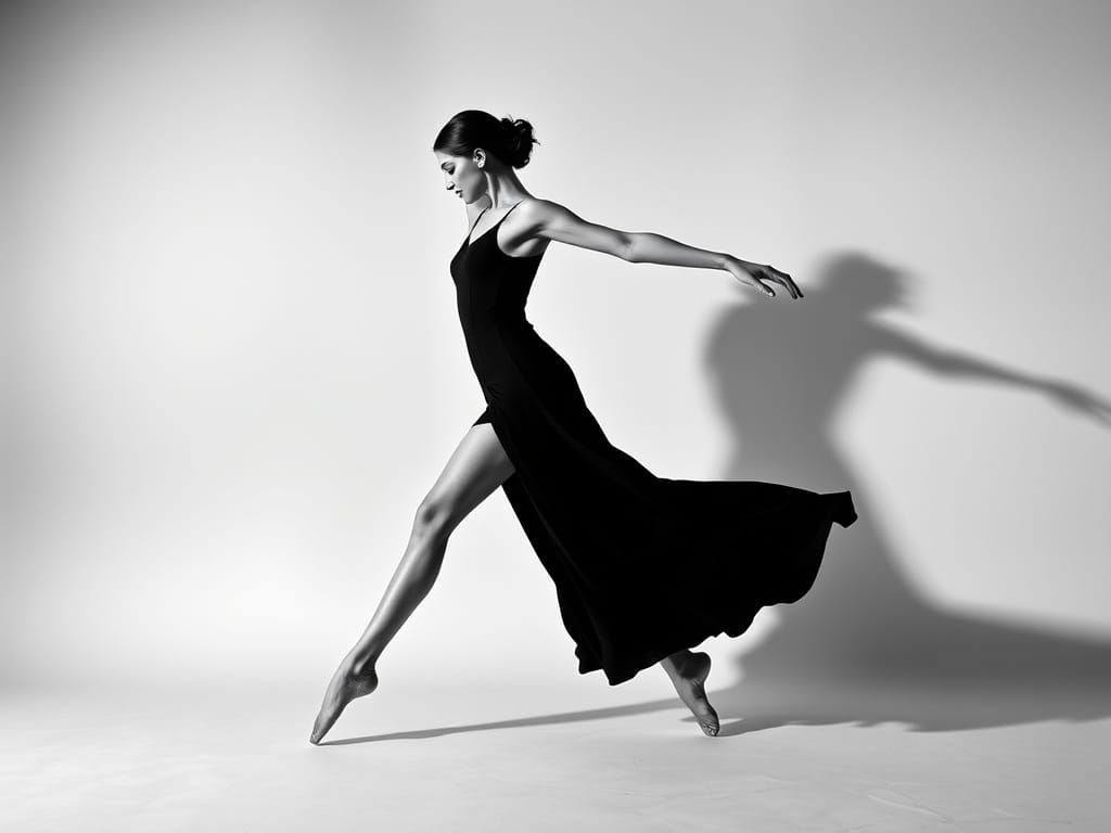 Geometric Dancer in Motion, Constructivist Art