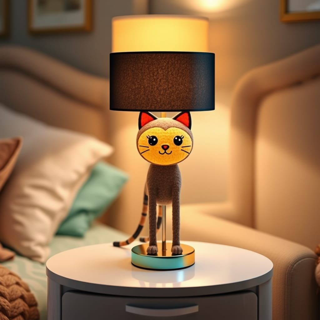 cat lamp