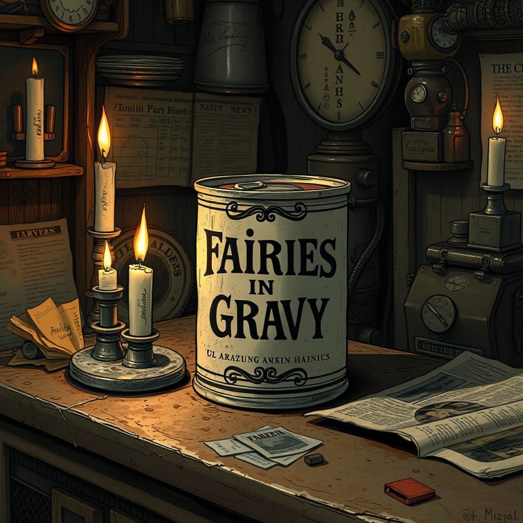 Fairies in Gravy: A Dieselpunk Still Life