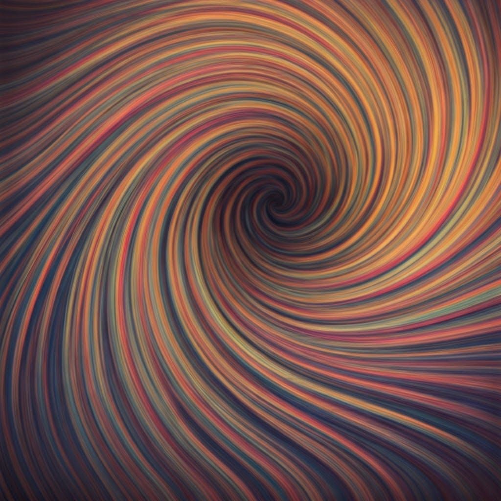 Abstract Expressionist Pastel Swirls: Motherhood's Warmth