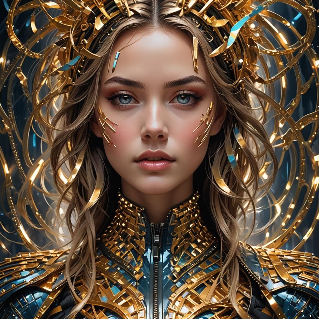 Fashionable Zipper Face: Awe-Inspiring Concept Art