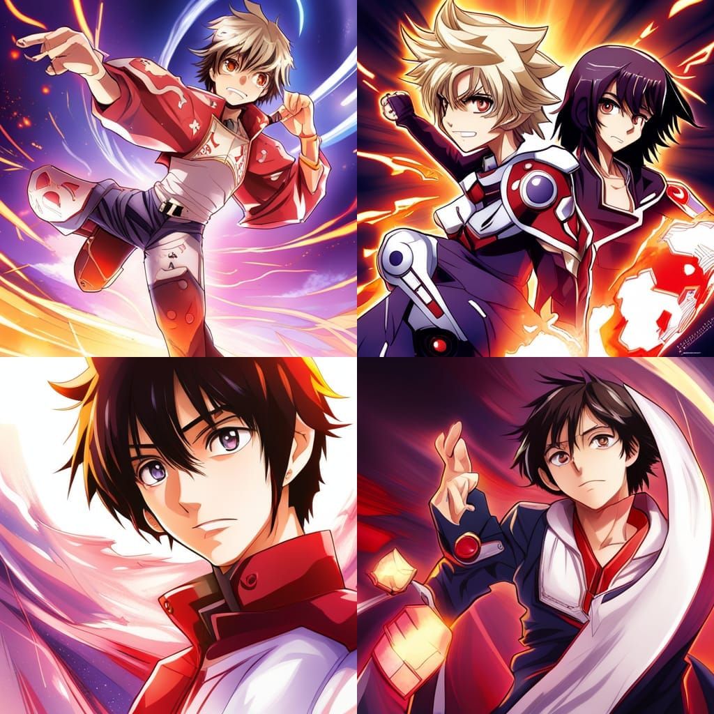 Anime Style Bakugan Character Illustration