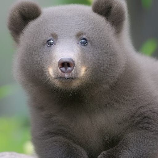 Adorable Blue and Green Baby Animal