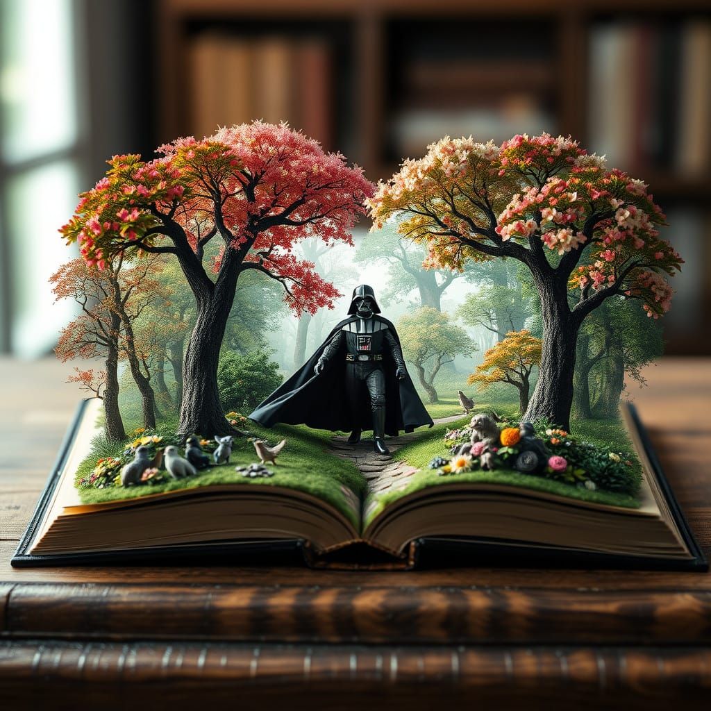 A Fantasy World Unfolds within an Ancient Tome