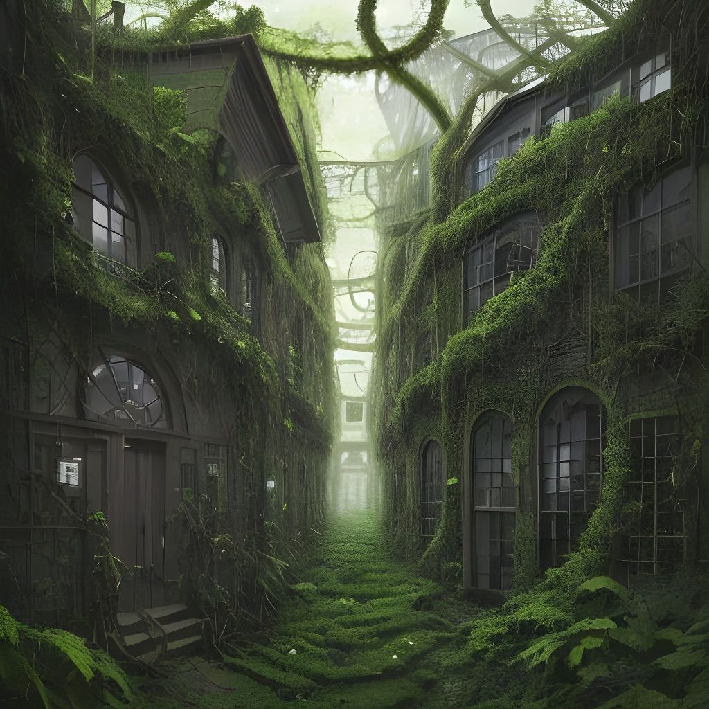 City Overgrown: Vines and Moss Take Over