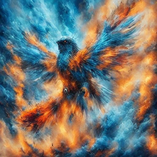 Fiery Scorpion in Smoke