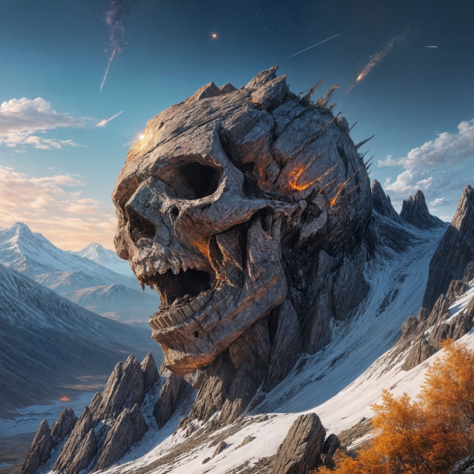 Dramatic Hyperrealistic Portrait of a Screaming Man