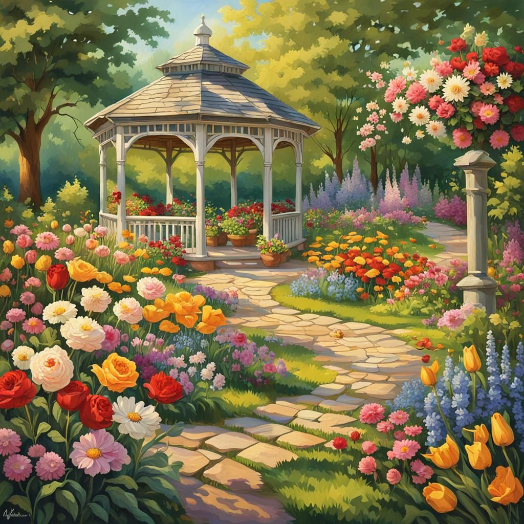 Garden scene