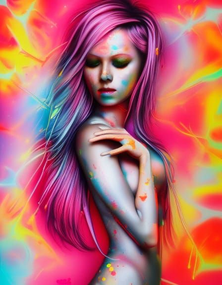 Hyperrealistic Graffiti Art of an Innocent Woman