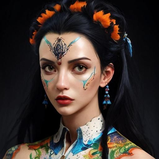 Surreal Botanical Arrangement: Hyperrealistic and Glamorous