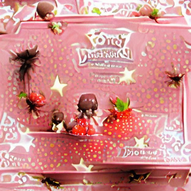 Strawberry Chocolate Bonbons with Fairy Dust
