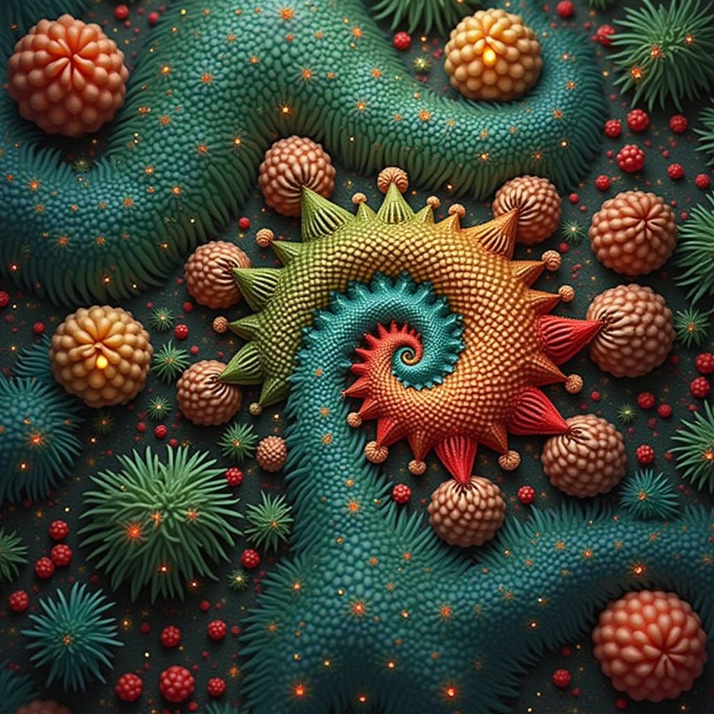 Pine Cone Fractal Art