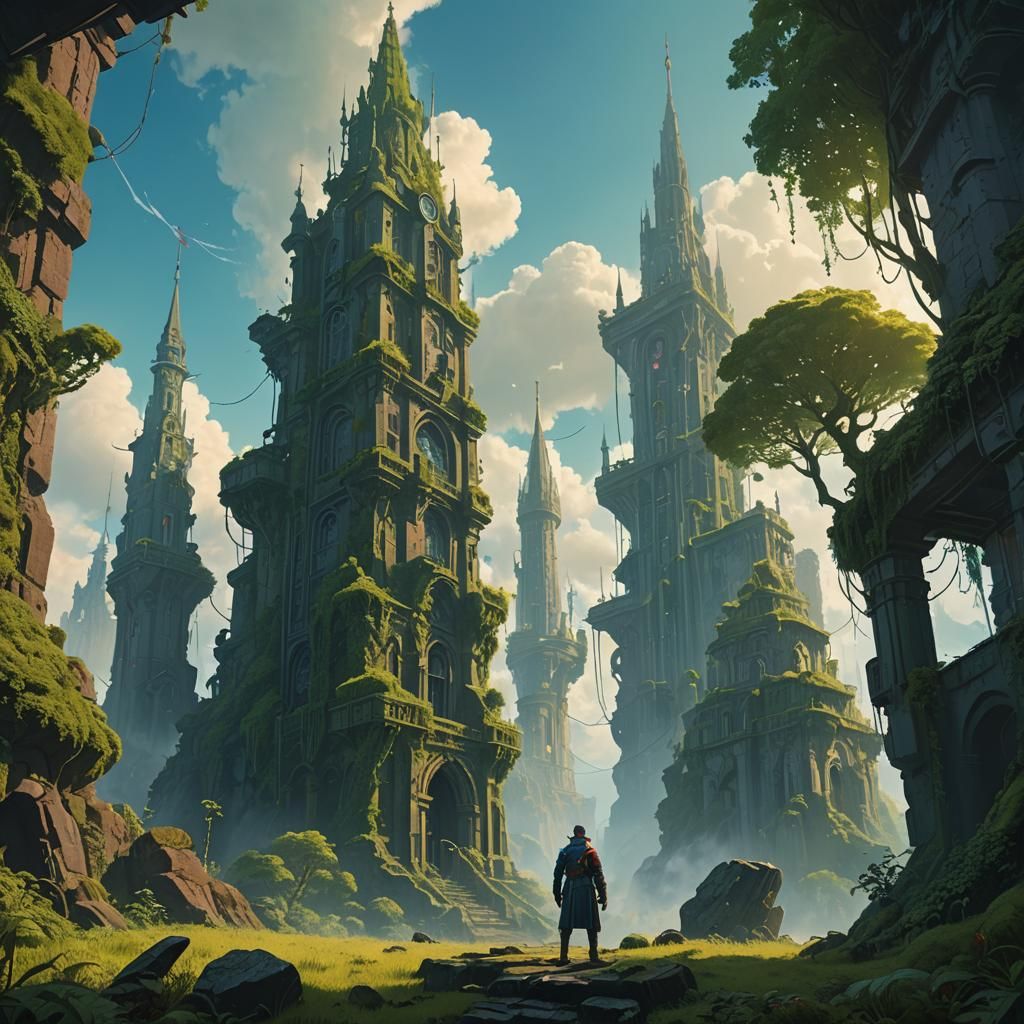 Heroic Captain in Sprawling Fantasy World