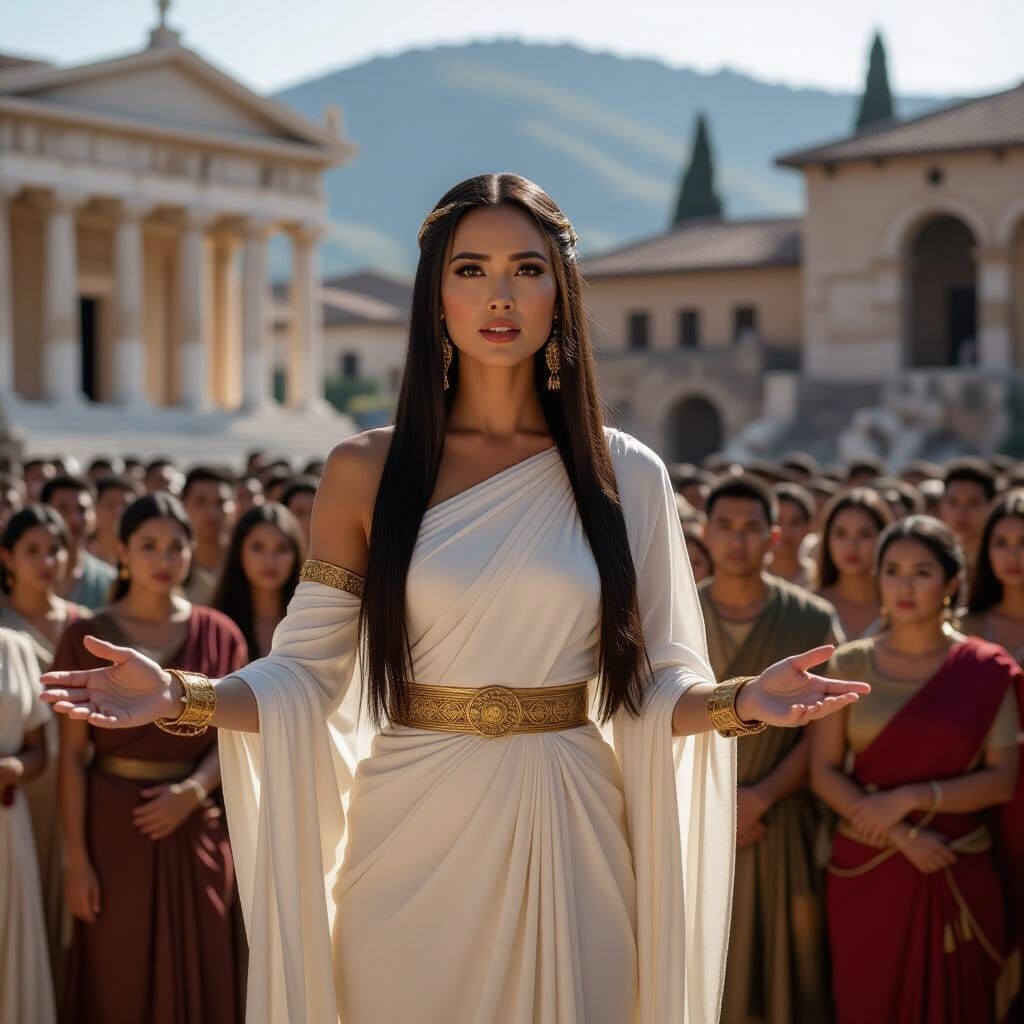 Dyesebel Tonel as Goddess Preaching in Ancient Rome