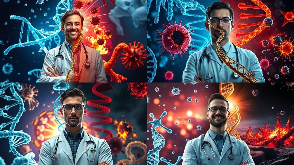 Science vs. Danger: A Split-Screen DNA Battle