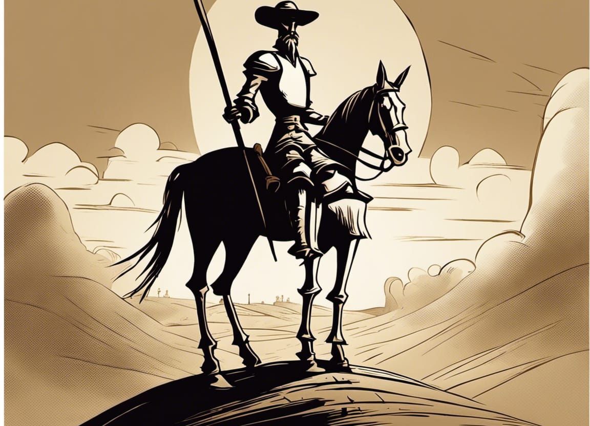 Don Quixote in Graphic Novel Style
